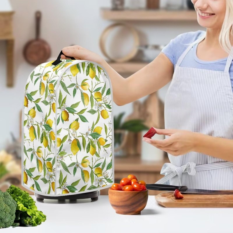 Oamsistay Lemon Print Blender Covers Kitchen Appliance Cover Blender Appliance