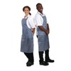 Whites Chefs Apparel Waterproof Bib Apron Nylon Blue And White