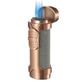 Visol Marlin Butane Torch Lighter Triple Flame Refillable Gas Lighter, Built-in Punch, Built in Holder and Windproof Adjustable Flame Lighter (Shipped Without Butane)