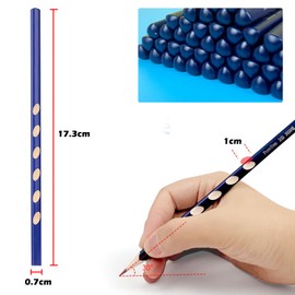 NAUZE 20 Pieces Triangle Pencil HB Non-Slip Wooden Black Lead Pencils Cartoon Healthy Standard Pencil for Children Student Adults School Office