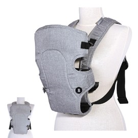 Lorelli Between Baby Carrier Adjustable Straps from 4 Months, Colour: Light Grey