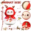 MORAINJAY Christmas Plush Toy,9in Xmas Snowman Plush Pillow Toy for