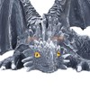 Big Squatting Dragon Sculpture Resin Gardening Ornaments for Home Outdoor