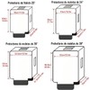 3 Fundas de Equipaje Transparentes Protectoras Impermeables PVC de Maleta,