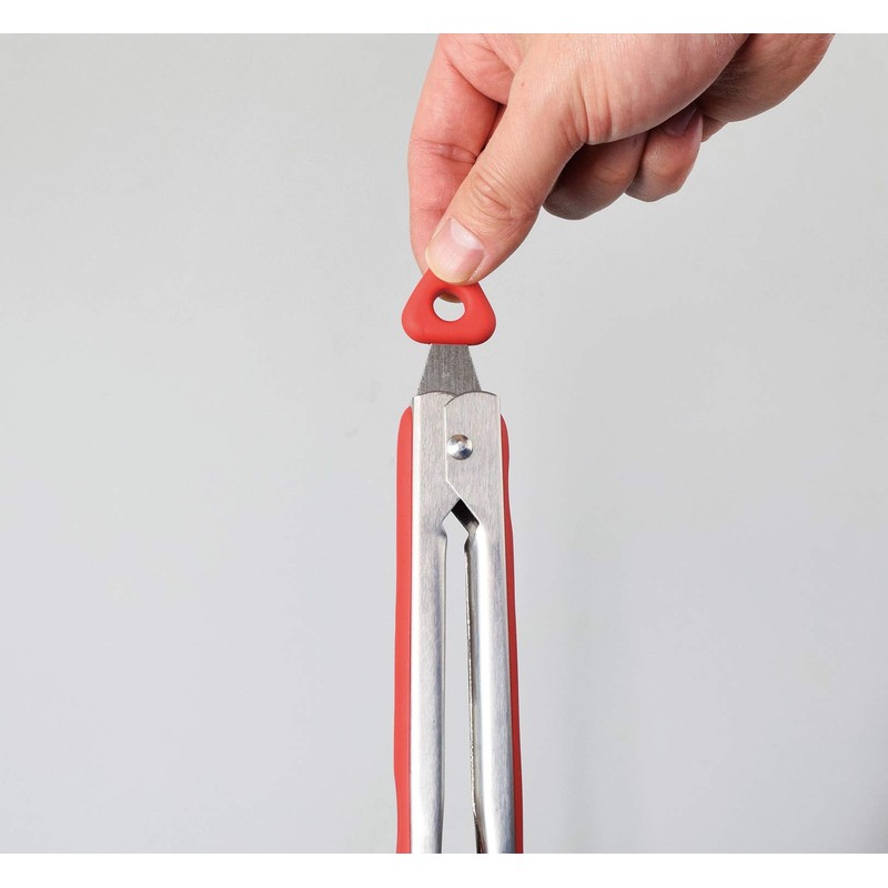 FIN-792BK Square Tongs - suQ - Red