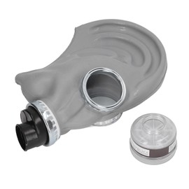Gas Face Cover Activated Carbon Filtering Universal Rubber Comfortable Reusable Full Face Protector