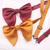 WANYING Men's Oversized Bow Tie Large Bowtie with Hook Closure