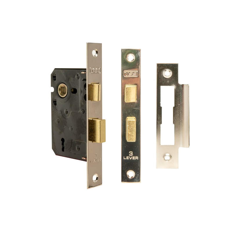 TSS 3 Lever Mortice Sash Lock for Internal Doors 2.5"