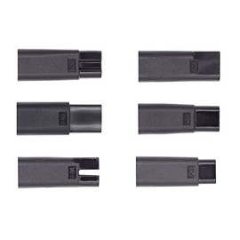 cablecc - Juego de 6 adaptadores de carga de alimentación hembra USB-C a CC de 5 V y 2 pines para cortapelos eléctricos, recortadores de barba, afeitadoras instrumentos de belleza