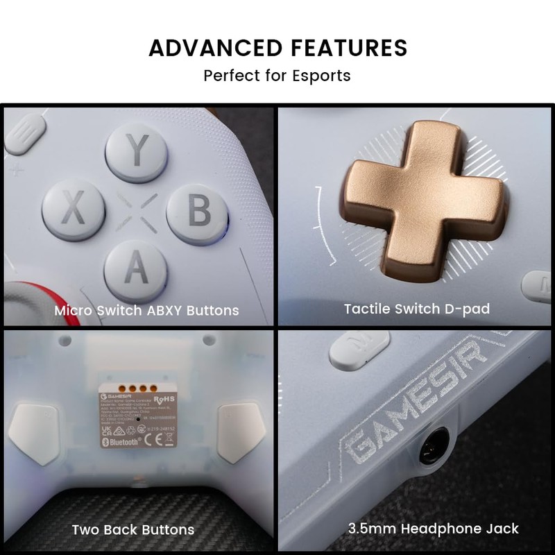 GameSir Cyclone 2 Wireless Controller - 1000Hz Polling Rate, TMR