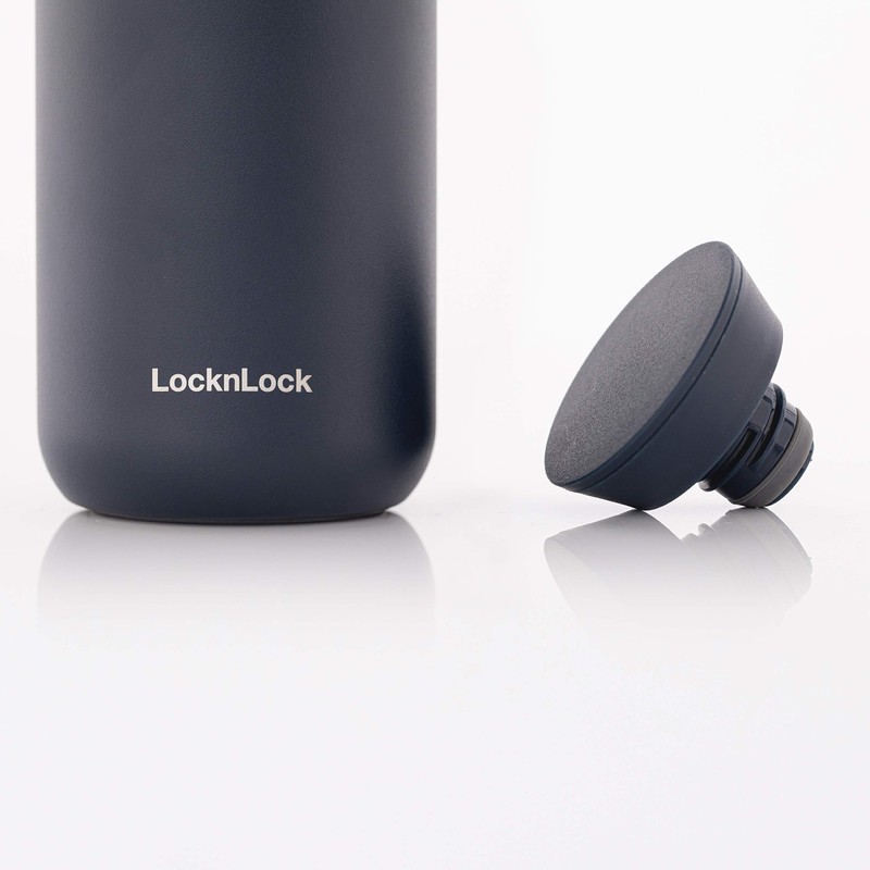 LocknLock Metro Bottle Double-Wall Insulated Stainless Steel with Silicone Handle,