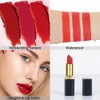 evpct 3Pcs Dark Light Bright Red Matte Lipstick Pack Sets