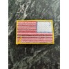 American Flag Iron On Patch 3.5” Logo Yellow Trim USA