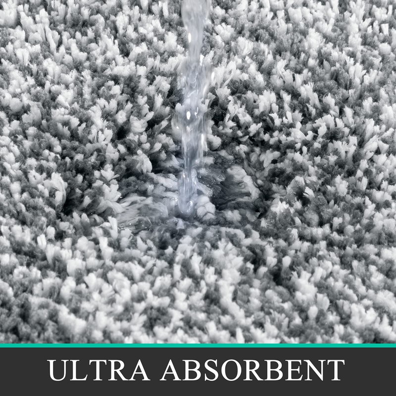 Pauwer Soft 50 x 80 cm Bath Mats, Microfiber Fluffy