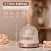 200ml Glass Reservoir Essential Oil Diffuser with Glass Dome Ultrasonic