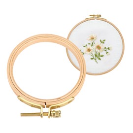 Embroidery Hoop, Hand Embroidery Hoop, Wooden Circle Frame for Cross Stitch, Embroidery, Needle, Art, DIY Tool (7.5 cm/2.95 inches)