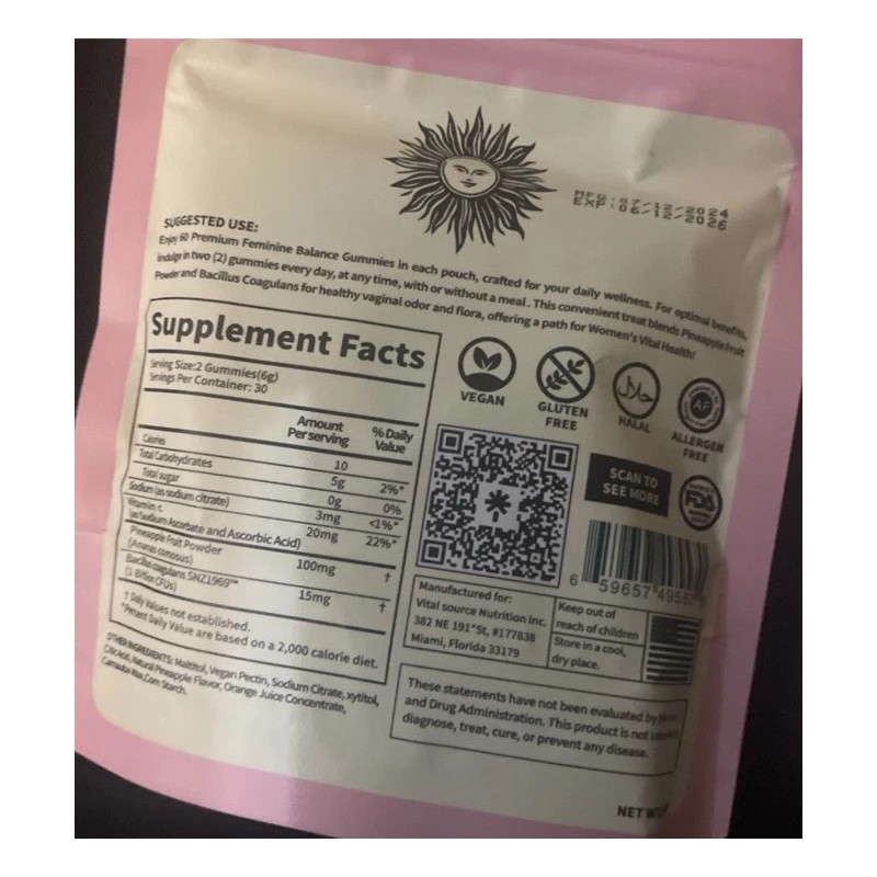 Vital Source Nutrition 2x Vital Source Nutrition Premium Feminine Balance