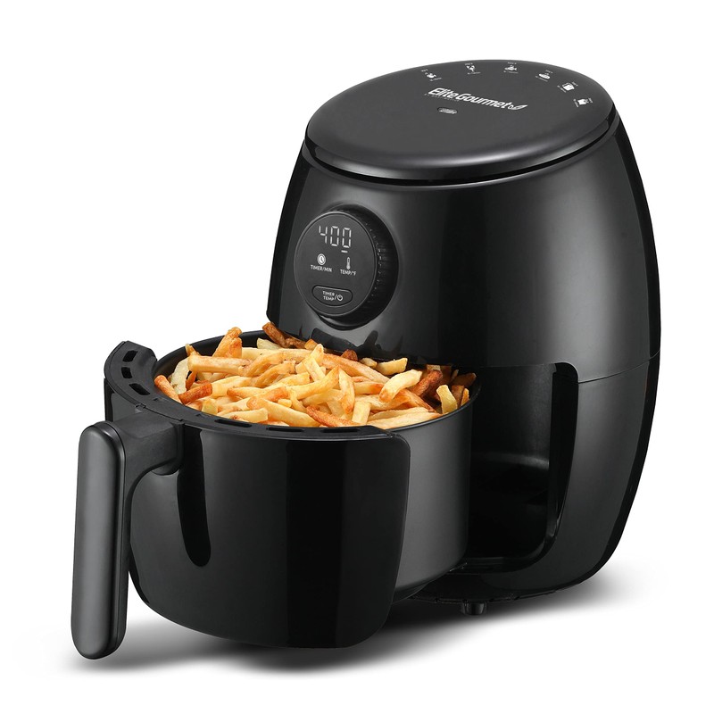 Elite Gourmet EAF-2612DX Personal 2.1Qt Compact Space Saving Programmable Hot