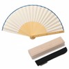 Nishikawa Shoroku Shoten Ruler Fan, Bamboo Fan, Paulownia Box Included,