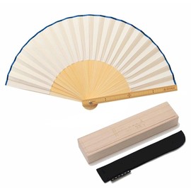 Nishikawa Shoroku Shoten Ruler Fan, Bamboo Fan, Paulownia Box Included, Stylish, Unique Design, Present, Gift, Father's Day, Quinari