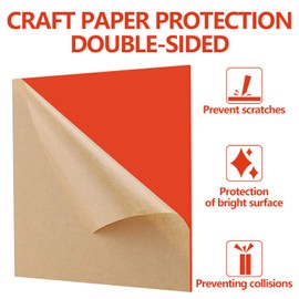 Frddiud 3 Pcs Orange Transparent Acrylic Sheets, 12 x 12 x 1/8 Inch Laser Cutting Sheets for DIY Projects, Crafts, Art Display, Signs