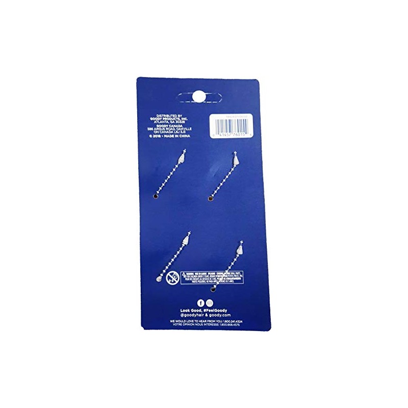 Goody Classics Claw Hair Clip, Medium, 4 Count