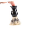 WOONEKY 4Pcs Portable Shaving Brush with Plastic Handle Durable Bristle