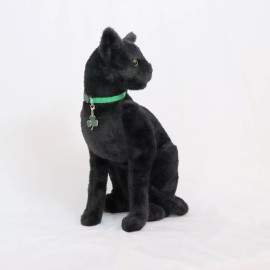 Green Cat Collar Green Shamrock Charm Safety Breakaway Adjustable Neck 8-12"