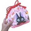 丸眞 お弁当袋 ランチバッグ マチ付き巾着 ジブリ 魔女の宅急便 ジジ 約17×26cm(マチ12cm) ジジのおやつ 1025000700