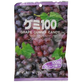 Kasugai Grape Gummy Candy 3.77oz (2 Pack)