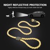 KirryKiky Rope Dog Leash 5 FT with Highly Reflective Threads,