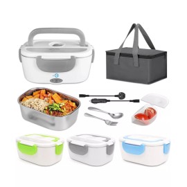 EVARGC 110V Electric Heating Lunch Box Portable for Car Office Food Warmer Container US