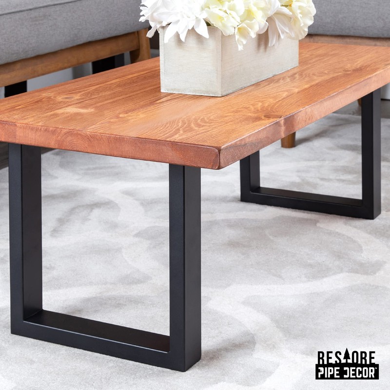 PIPE DECOR Coffee Table Legs 12 Inch - Metal Legs