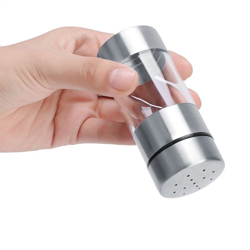 Stainless Steel Seasoning Jar Salt Pepper Spice Seasoning Pot Bottle