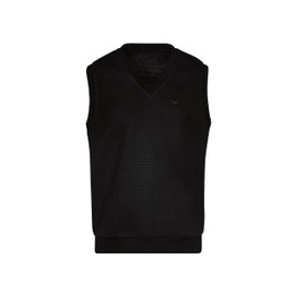 Trigema Men's Sweater Vest, black