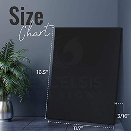 EXCELSIS DESIGN Black Foam Board 11.7 x 16.5 x 3/16" (5mm) Inch, 15 Pack Acid-Free Foam Core Poster Board Sheets for Art, Crafts, Presentation, Vision Board, Signboard, and Party Decorations