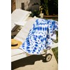 Depera Indigo Round Turkish Beach Towel
