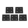5Pcs Aluminum Profile End Cap Alloy Metal Cover Plate Linear