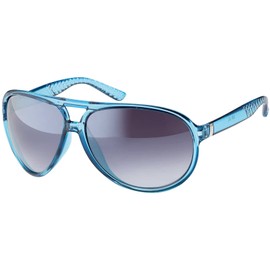 BEZLIT Women's sunglasses, round glass designer, Blue black