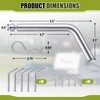 Otoolling 10 Pack Replacement 5th Wheel Pins & Clips, 1/2-inch