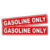 Pair Gasoline ONLY Decals/Stickers/Labels/Markers Fuel Gas