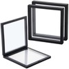 sdoot Black 3D Floating Frame Display Holder Stands, 6 Pack
