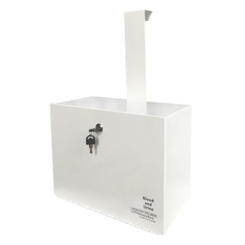 CC LOT Specimen Lock Box Heavy-Duty Metal Over & Under The Door Specimen Drop Box