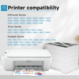 Skyink 63XL Ink Cartridges Replacement for HP Ink 63 (HP 632 Black Combo Pack) Fit for 3830 5255 5258 4650 Envy 4520 4512 Deskjet 3632 1112 3637 3630 Printers BK