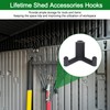 GYQ 3Pack Tool Hook for Lifetime Shed Accessories Shed Storage