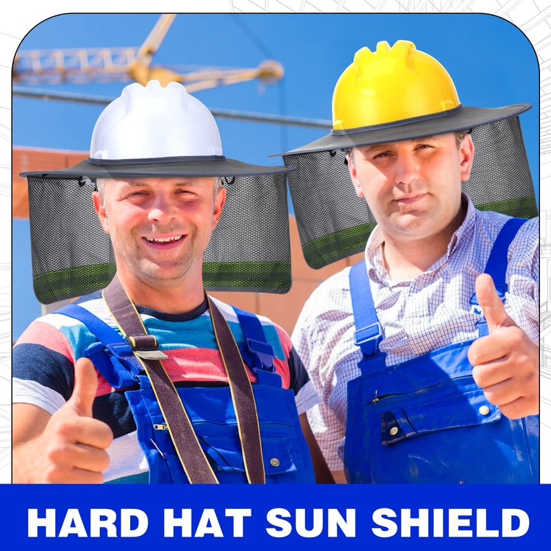 10 Pack Hard Hat Sun Shade Full Brim Neck Cover,