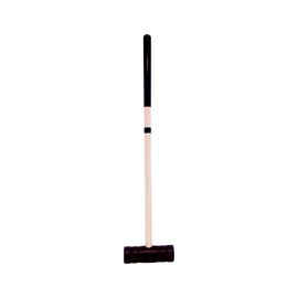 AmishToyBox.com Individual Flag Croquet Mallet - 32" Handle - Polymer Head (Black)