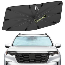 Windshield Sun Shade Umbrella for Honda Pilot 2016-2025, Foldable Front Window Sunshade with 360° Rotating Shaft, Custom Fit Car Shades for Pilot Accessories with UV & Heat Protection