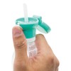Sunup Straw Cap for PET Bottles, Mint Green, Straight 1.6