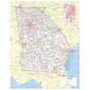 Cool Owl Maps Georgia State Wall Map Poster Rolled 24"Wx30"H